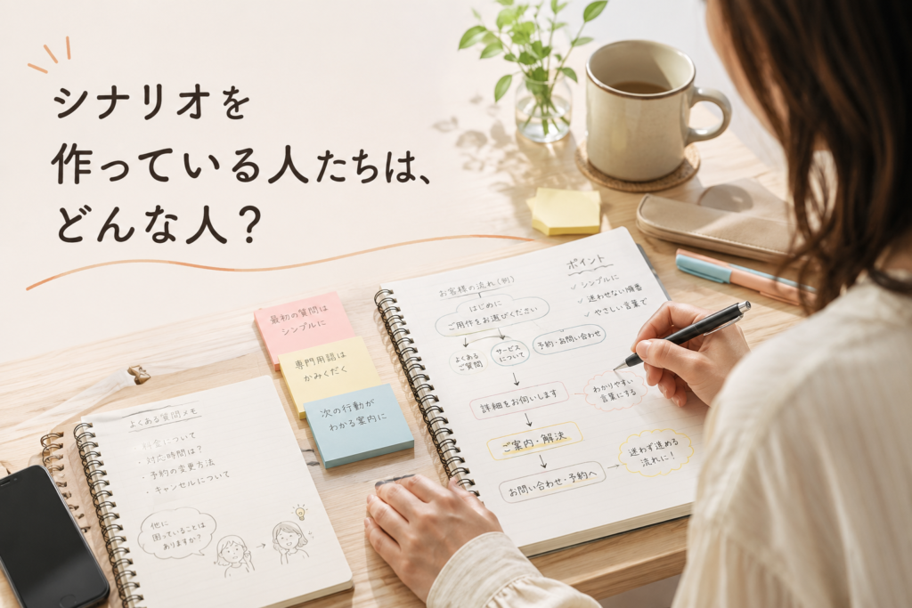 シナリオを作っている人たちはどんな人？