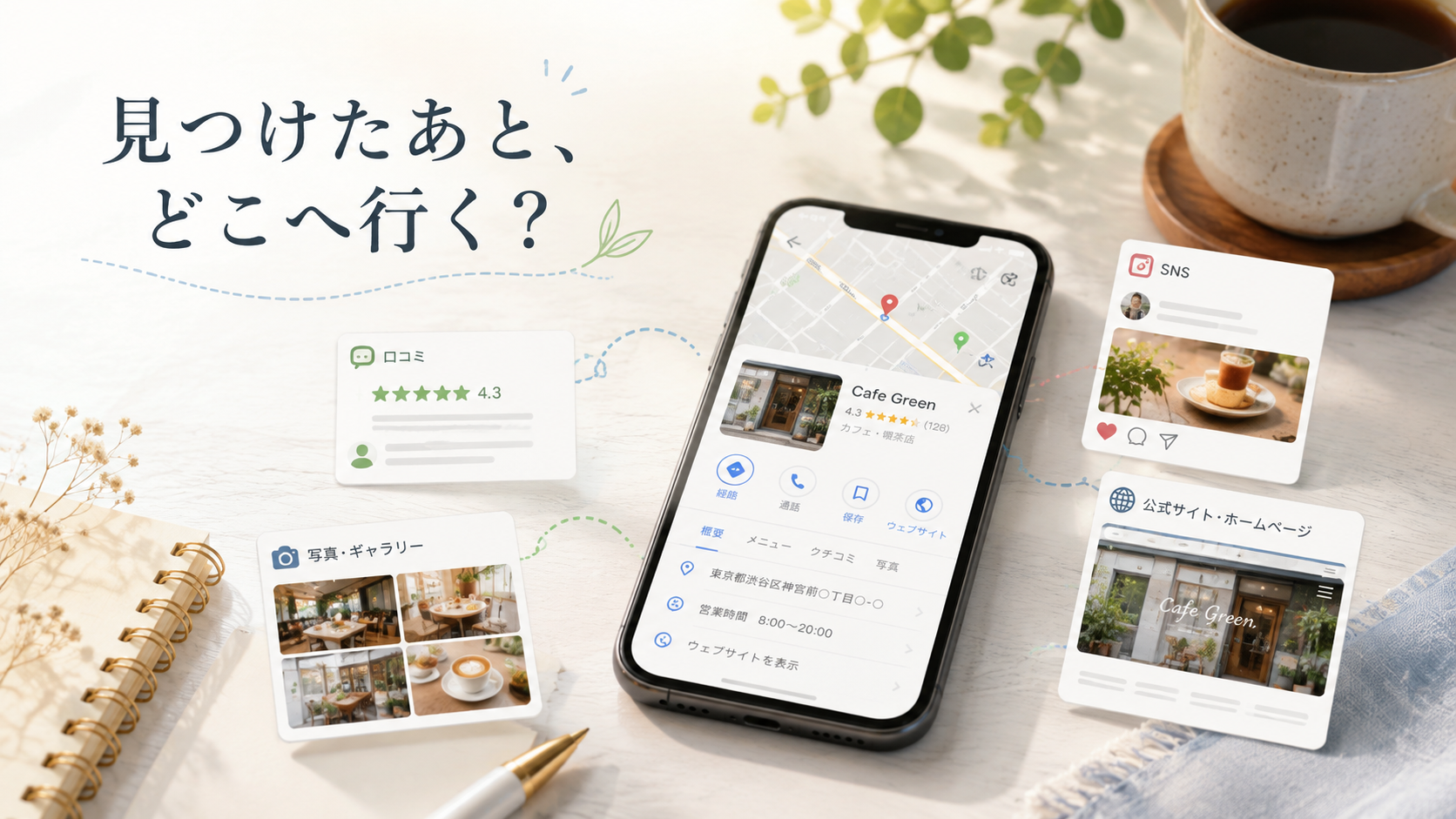 見つけたあとどこへ行く