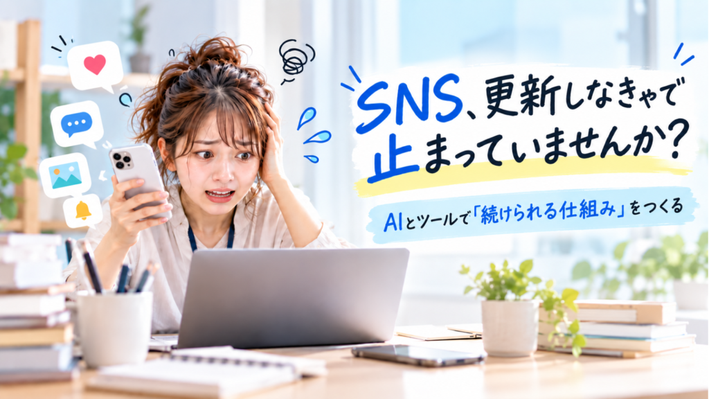 SNS更新しなきゃで止まっていませんか