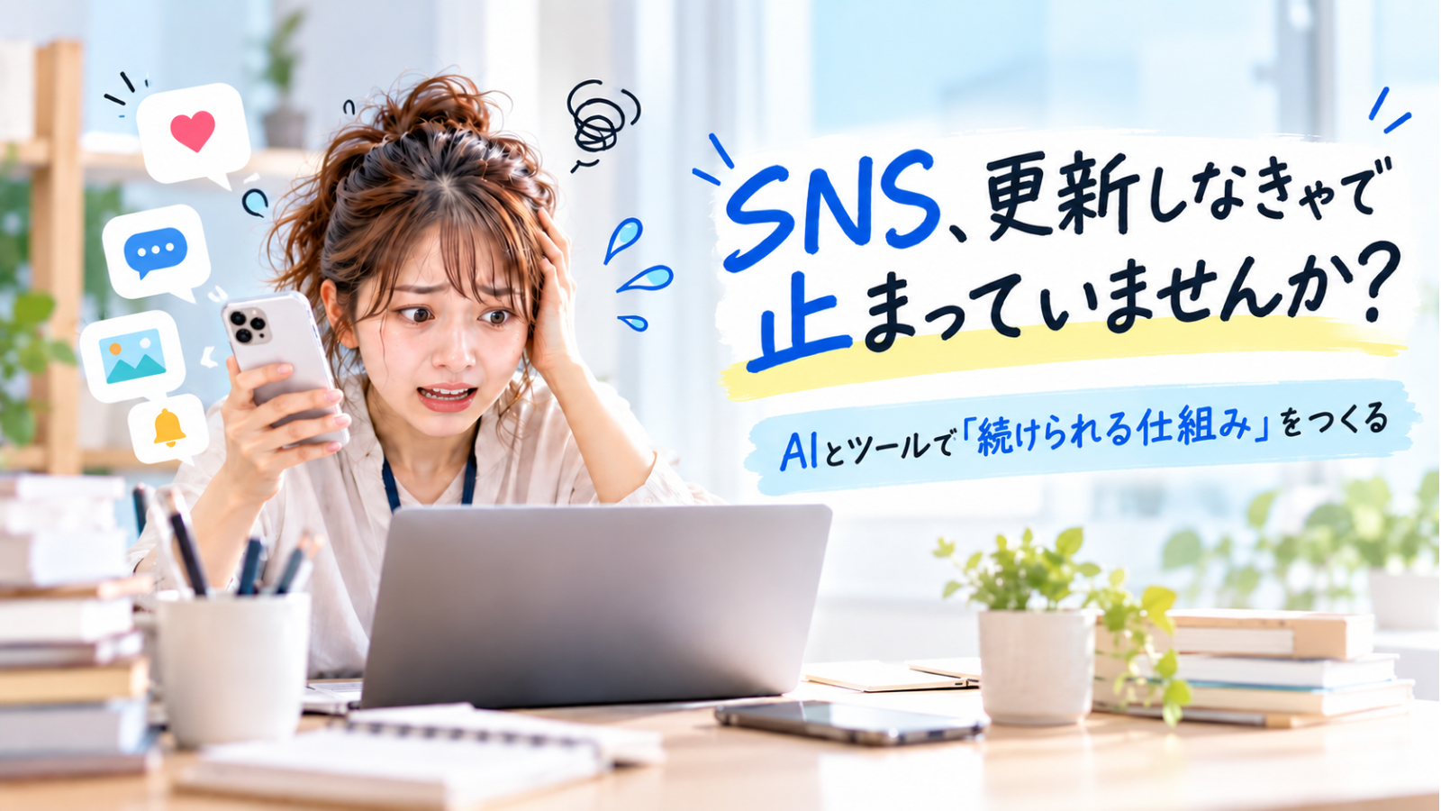 SNS更新しなきゃで止まっていませんか