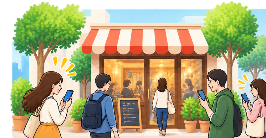 店舗を見つけたお客様が来店や問い合わせにつながっている状態